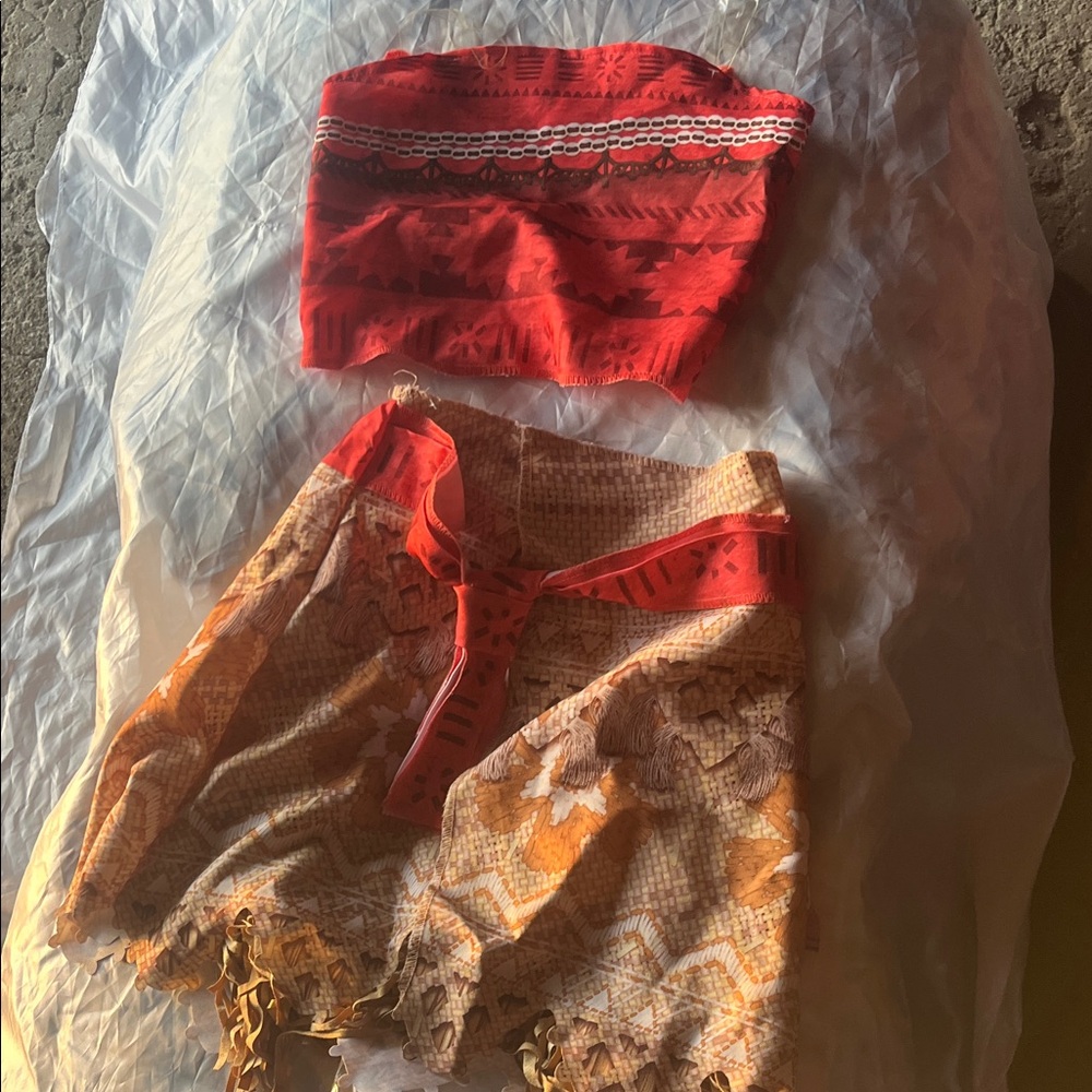 Disney Red and Orange Kids Costume Set